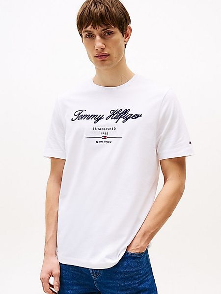Tommy Hilfiger T-Shirt SCRIPT LOGO TEE mit aufgesticktem Logo günstig online kaufen