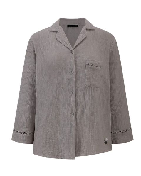 SASSYCLASSY Pyjamaoberteil Pyjamabluse Damen aus weichem günstig online kaufen