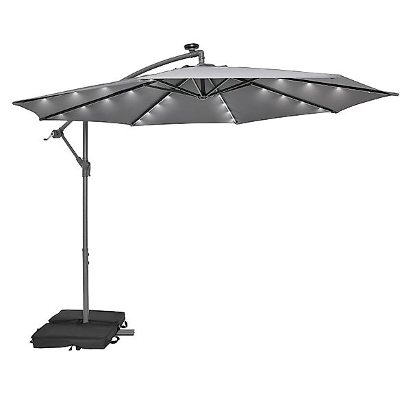 COSTWAY Sonnenschirm Gartenschirm, mit Ständer, 40 günstig online kaufen