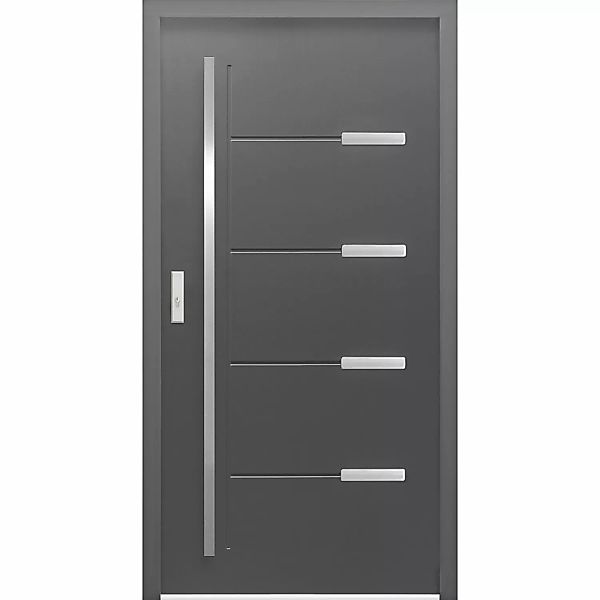 Haustür Thermospace Oslo Prime 110 cm x 210 cm Anthrazit Anschlag L günstig online kaufen