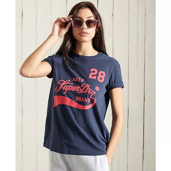 Superdry Collegiate Cali State Kurzarm T-shirt XS Nautical Navy günstig online kaufen