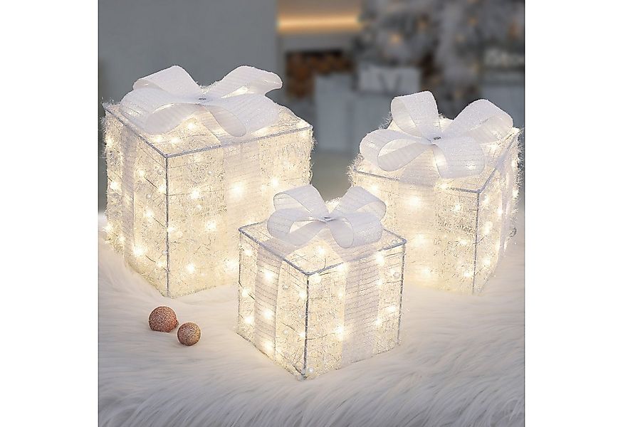 Elegear Dekolicht 3er-Set 140 LED Geschenkbox Weihnachten, Beleuchtete Weih günstig online kaufen