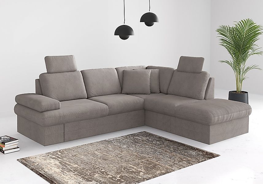 sit&more Ecksofa "Moreno", mit Armteilverstellung,wahlweise mit Bettfunktio günstig online kaufen