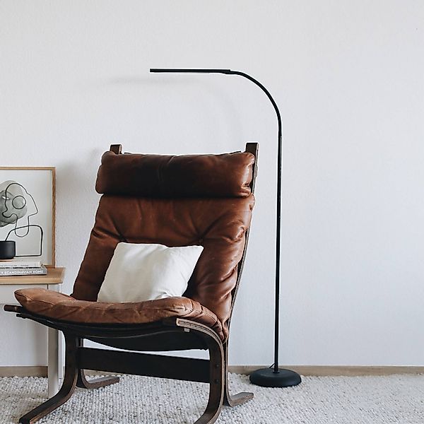 LED-Stehleuchte MAULpirro, schwarz, 126 cm, dimmbar günstig online kaufen