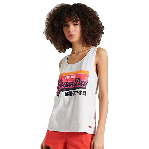 Superdry Vintage Logo Cali Ärmelloses T-shirt XS Ice Marl günstig online kaufen