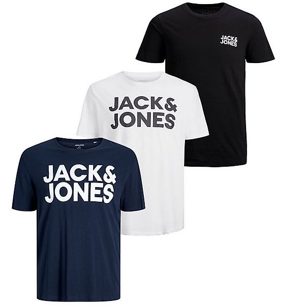 Jack & Jones T-Shirt (3-tlg) tolle Designs im 3er Pack günstig online kaufen