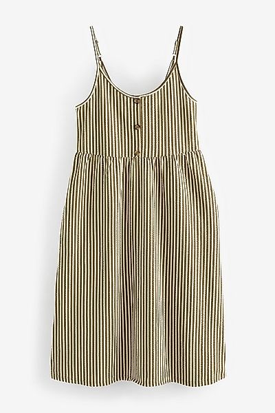 Next Trägerkleid Sommerkleid aus Baumwolle mit Trägern und Knöpfen (1-tlg) günstig online kaufen