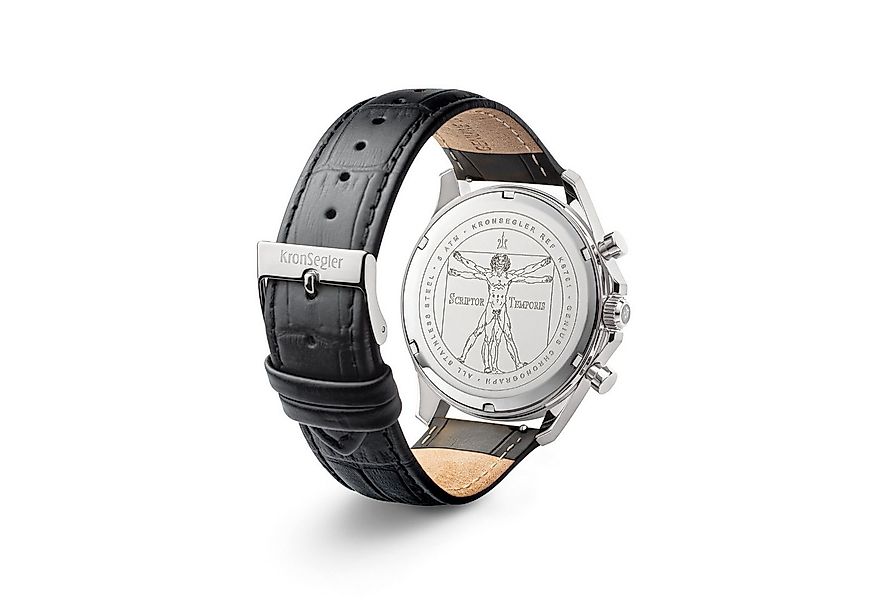 Kronsegler Chronograph Genius - Scriptor Temporis Herrenuhr mit Lederband, günstig online kaufen