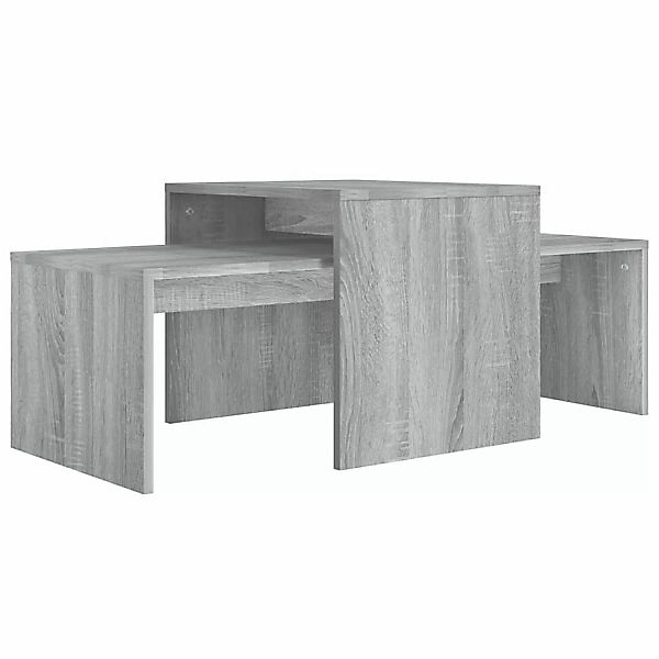 vidaXL Couchtisch-Set Grau Sonoma 100x48x40 cm Holzwerkstoff günstig online kaufen