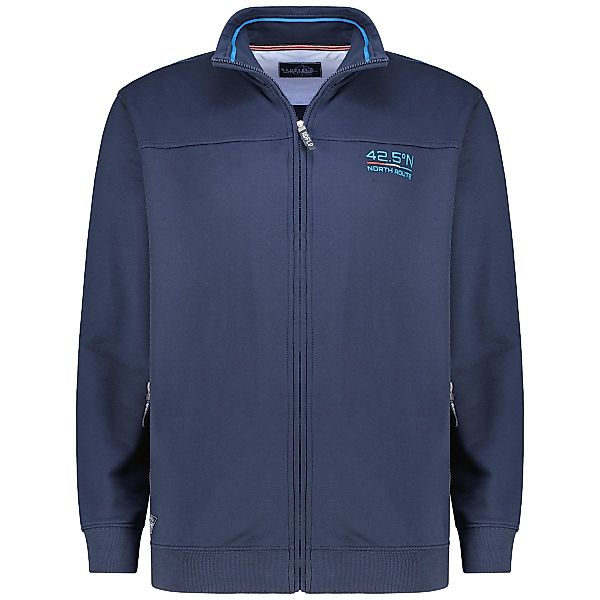 Redfield Sweatjacke aus Baumwollmischung Farbe dunkelblau Größe: 6XL günstig online kaufen