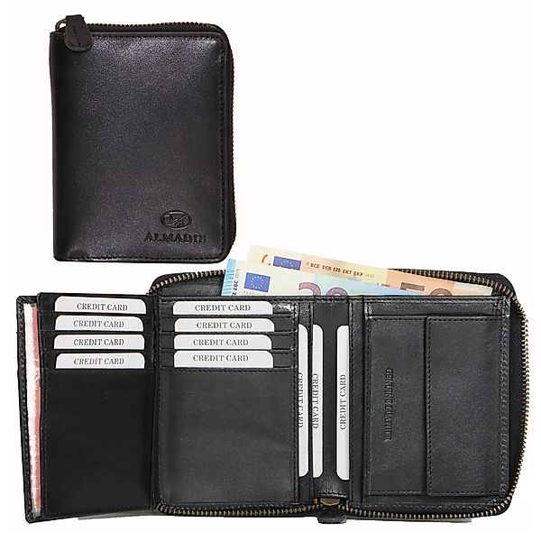 ALMADIH Brieftasche Leder P2H-RV Portemonnaie RFID-Schutz günstig online kaufen