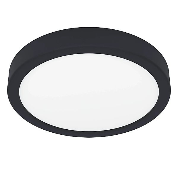 LED-Deckenlampe Fueva 5 IP44 3000K schwarz Ø21cm günstig online kaufen