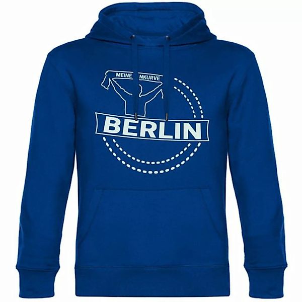 multifanshop Kapuzensweatshirt Berlin blau - Meine Fankurve - Pullover günstig online kaufen
