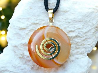 Steinfixx® Lange Kette echter Edelsteindonut 30 günstig online kaufen