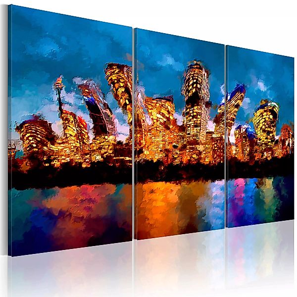 Wandbild - Mad city - triptych günstig online kaufen