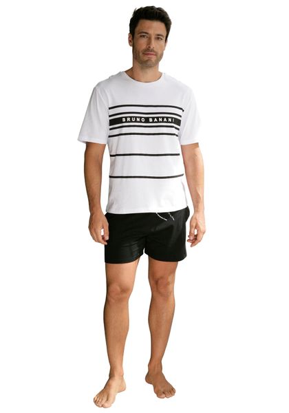 Bruno Banani Pyjama 1 Stück, 2 Stk. tlg., Schlafanzug mit Logodruck günstig online kaufen