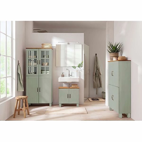 Home affaire Waschbeckenunterschrank "Rodby" FSC-zertifiziertes Massivholz, günstig online kaufen