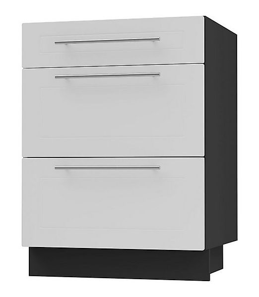 Feldmann-Wohnen Auszugsunterschrank Kvantum (3 Schubladen mit Teilauszug, S günstig online kaufen