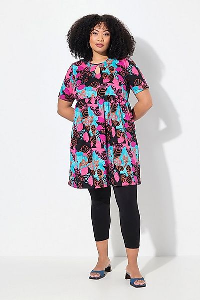 Ulla Popken Jerseykleid Jerseykleid A-Linie Rundhals Halbarm Taschen günstig online kaufen