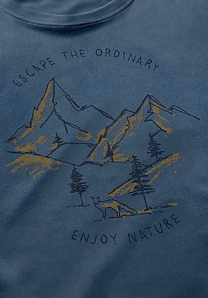 Maier Sports T-Shirt "Dieter Print" Herren Funktionsshirt, Freizeitshirt mi günstig online kaufen