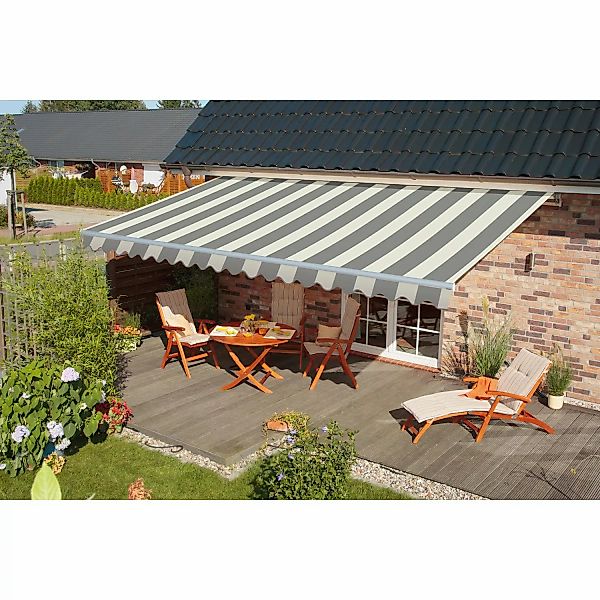 Spettmann Gelenkarmmarkise Star Klassik B 300 cm x T 250 cm Beige-Grau Gest günstig online kaufen