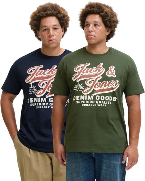 Jack & Jones PlusSize Print-Shirt (2er-Pack) günstig online kaufen