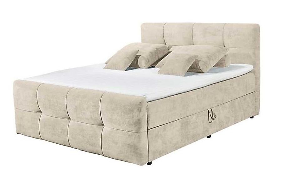 riess-ambiente Boxspringbett TOULOUSE 160x200cm beige – inkl. Matratze, Top günstig online kaufen