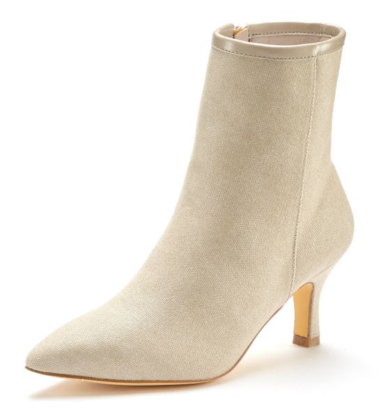 LASCANA Stiefelette High-Heel Ankle Stiefel in Denim-Optik VEGAN günstig online kaufen