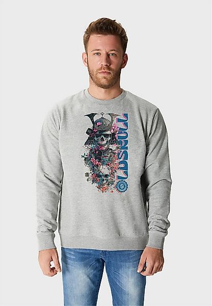 Oldskull Sweatshirt Xtreme Samurai Skull Logo Graphic mit auffälligem Toten günstig online kaufen