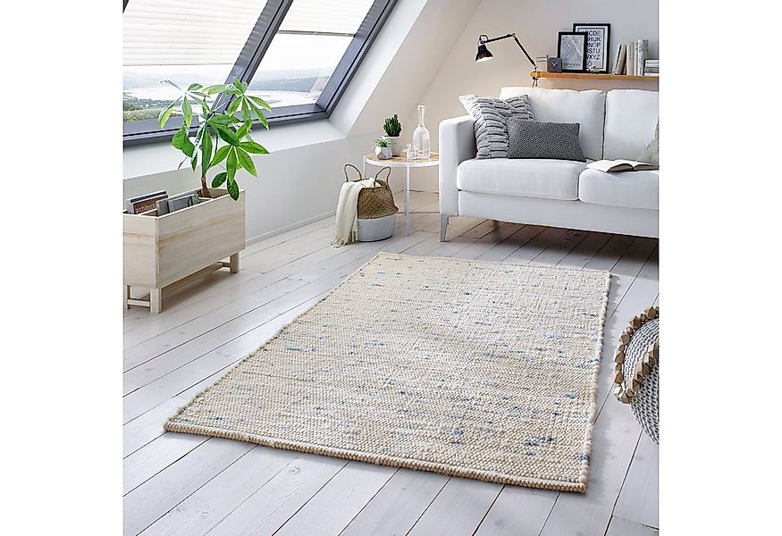 TaCa Home Wollteppich Handweb Woll-Teppich Neuseeland, rechteckig, Höhe: 10 günstig online kaufen