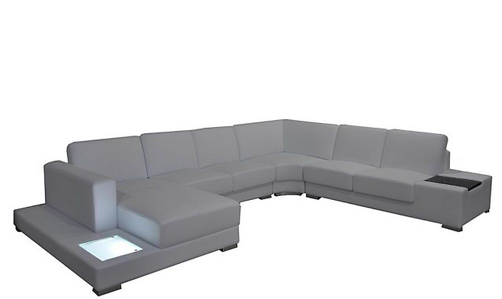 Xlmoebel Ecksofa Ledersofa mit USB-Anschluss in modernem U-Form-Design für günstig online kaufen