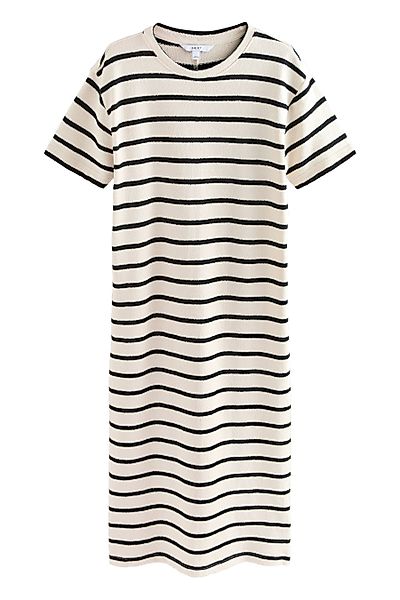 Next Jerseykleid Kurzärmeliges Kleid in gestreifter günstig online kaufen