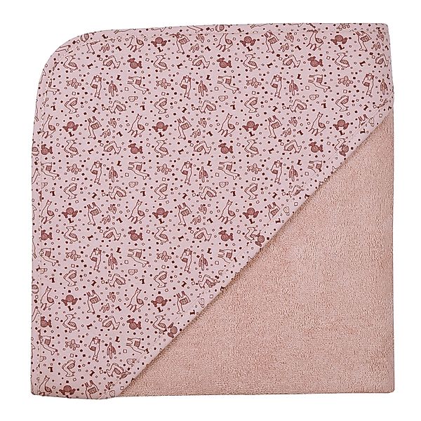 Wörner Kapuzenhandtuch »Lamas altrosa Kapuzenbadetuch 100/100«, (1 St.), ob günstig online kaufen