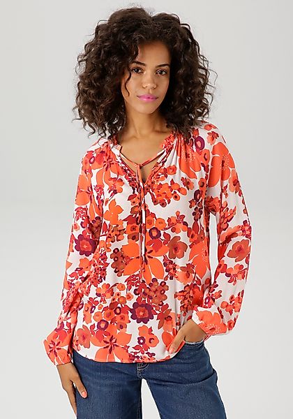 Aniston CASUAL Schlupfbluse mit farbharmonischem, großflächigen günstig online kaufen