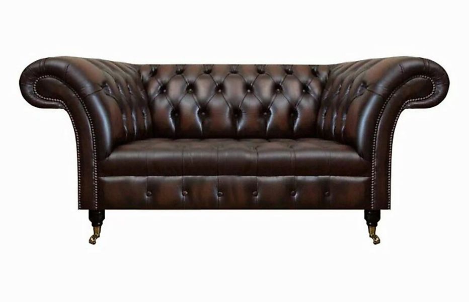 JVmoebel 2-Sitzer Braun Luxus Leder Sofa Zweisitzer Couch Wohnzimmer Polste günstig online kaufen