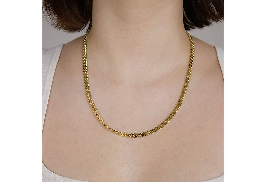 HOPLO Goldkette Goldkette Panzerkette Halskette Breite 4,5 mm massiv 333 -8 günstig online kaufen