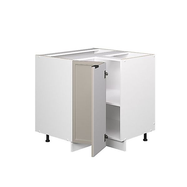 Vicco Eckunterschrank Fame-Line, GrauBeige/Weiß, 80.5 cm, AP Eiche günstig online kaufen