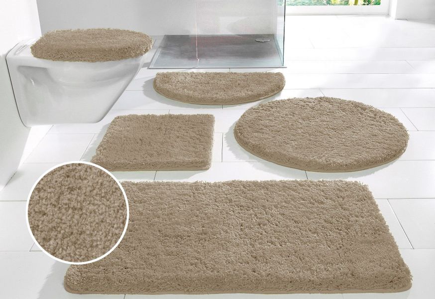 my home Badematte "Sanremo, Badvorleger, Badezimmer Teppich, sehr weich" Hö günstig online kaufen