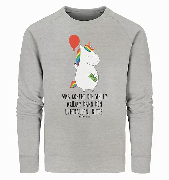 Mr. & Mrs. Panda Longpullover Einhorn Luftballon Größe XL - Heather Grey - günstig online kaufen