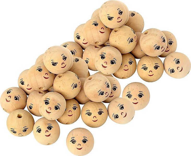 VBS XXL Dekofigur Holzkugeln (50 St), Ø 22 mm 50er-Pack günstig online kaufen