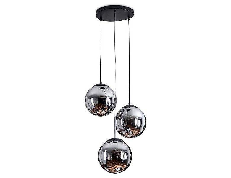 hofstein Hängeleuchte moderne Esszimmer Hängelampe aus Metall/Glas in Schwa günstig online kaufen