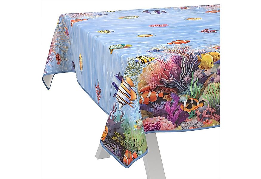 ANRO Tischdecke Wachstuch abwaschbar Aquarium Tischwäsche (Einzelstück 1-tl günstig online kaufen