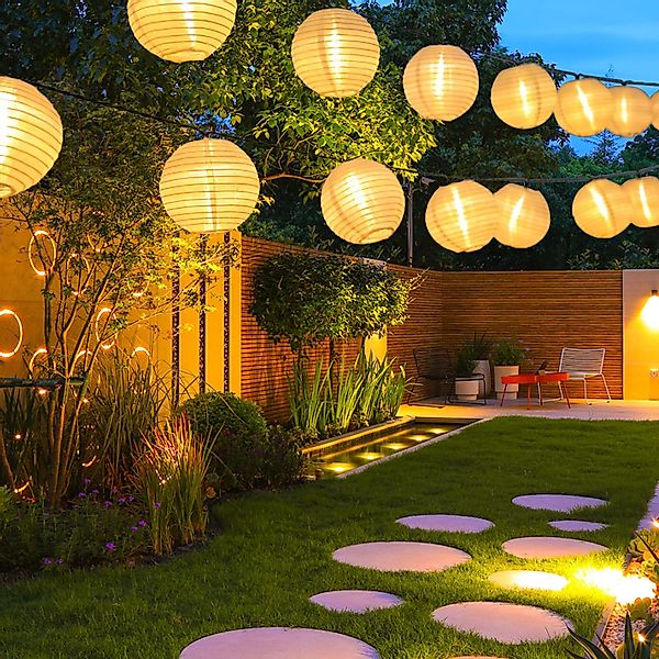 LQWELL LED Solarleuchte Solar Lichterkette Lampions günstig online kaufen