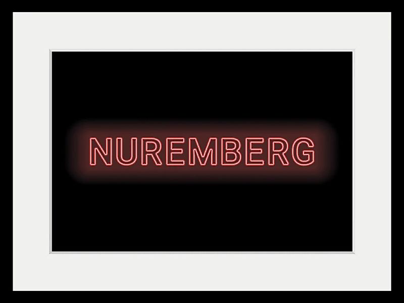 queence Bild »NUREMBERG LIGHTS«, Städte-Schriftzug, (1 St.), HD Premium Pos günstig online kaufen