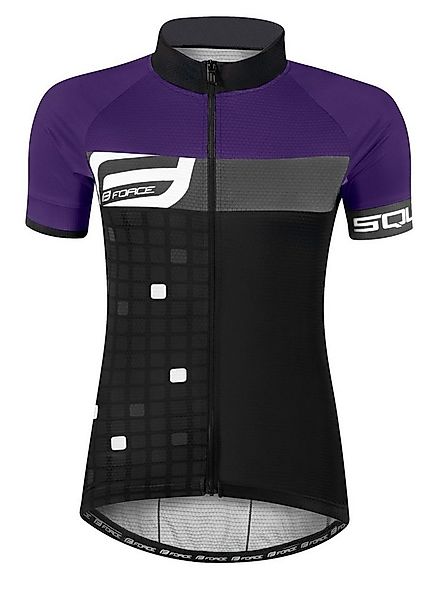 FORCE Radtrikot Jersey Kurzjacke FORCE SQUARE violett-schwarz %%% günstig online kaufen
