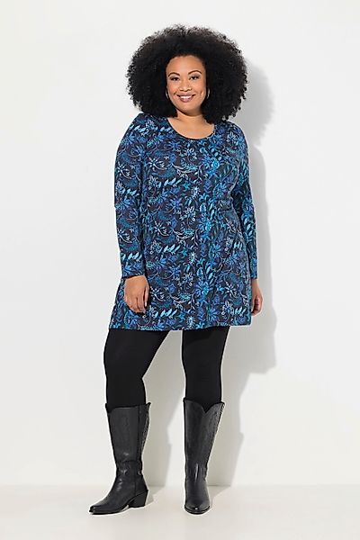 Ulla Popken Longshirt Longshirt gemustert A-Linie günstig online kaufen
