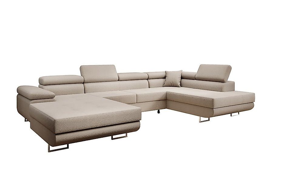 Luxusbetten24 Schlafsofa Designer Sofa Lago Bouclé, günstig online kaufen