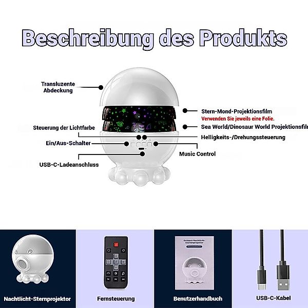 PRIISF Nachtlicht Baby LED Nachtlicht Einschlafhilfe günstig online kaufen