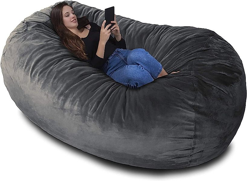 Charlie & Finn Sitzsack Riesiger Sitzsack mit Velour Bezug und 1500 Liter S günstig online kaufen