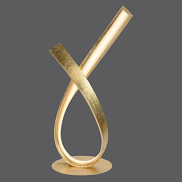 Paul Neuhaus LED-Tischleuchte Linda, gold, Metall, dimmbar günstig online kaufen